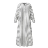 Casual Shirt Dress for Women Muslim Abaya - Lena & Miles Exquisite Boutique LLC.