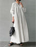 Casual Shirt Dress for Women Muslim Abaya - Lena & Miles Exquisite Boutique LLC.