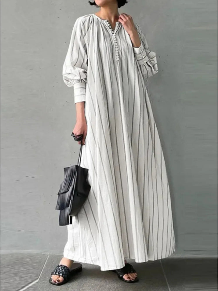 Casual Shirt Dress for Women Muslim Abaya - Lena & Miles Exquisite Boutique LLC.
