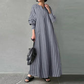 Casual Shirt Dress for Women Muslim Abaya - Lena & Miles Exquisite Boutique LLC.